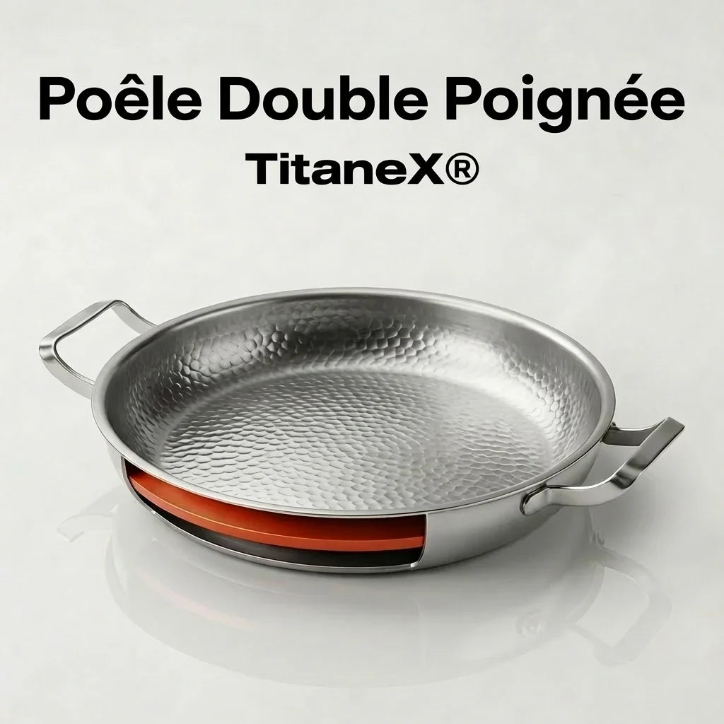 Poêle Double Poignée – TitaneX®